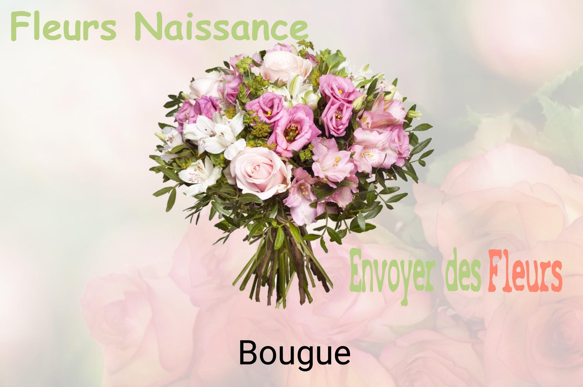 Bouquet de fleurs de naissance livré à Bougue